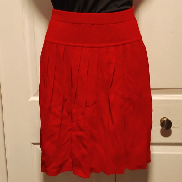 Liz Claiborne Petite Collection Women's Pleated Cotton Skirt - Size Petite M - Picture 1 of 5